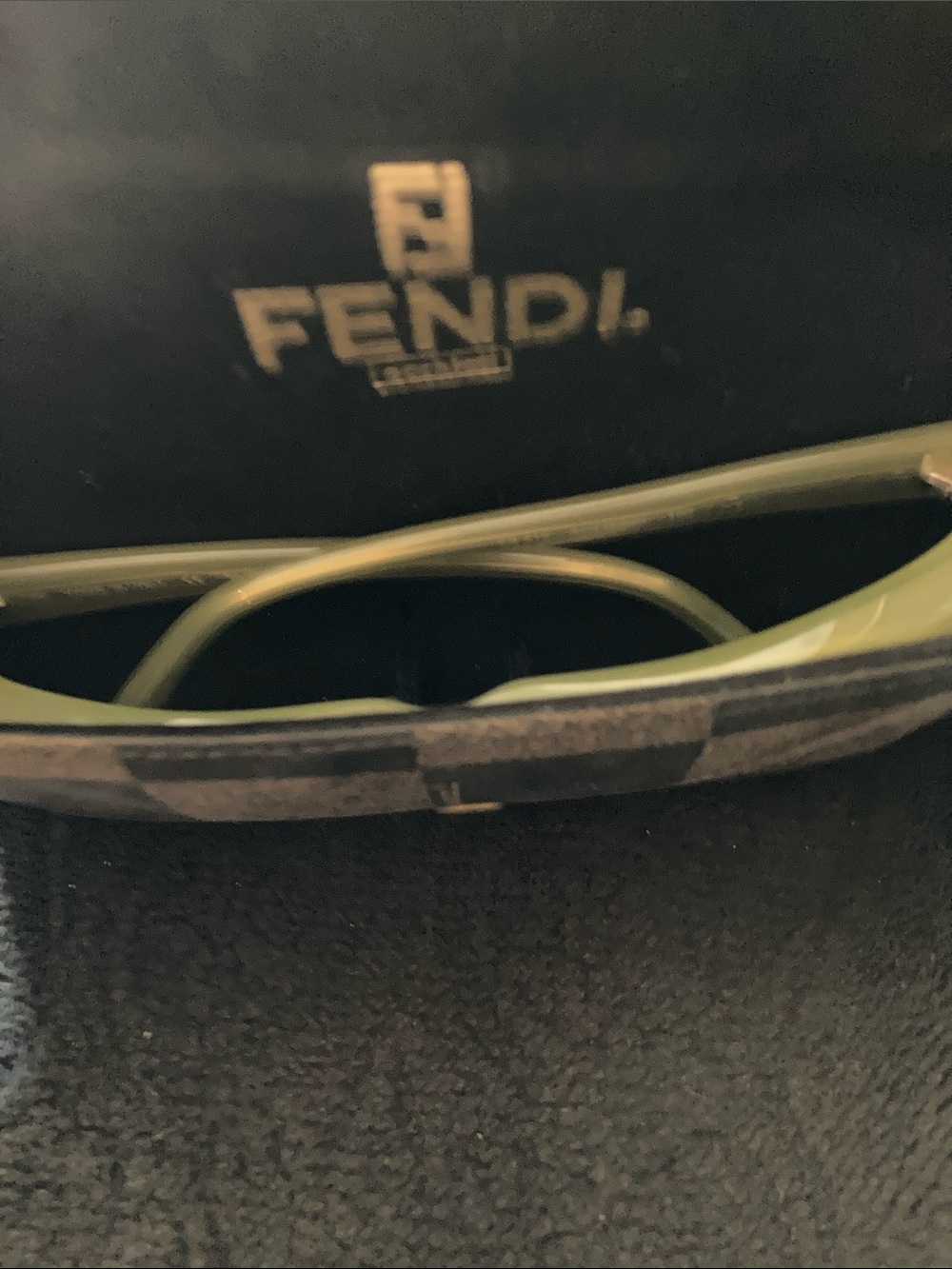 Fendi Translucent Green Oval Sunglasses - Picture 10 of 10